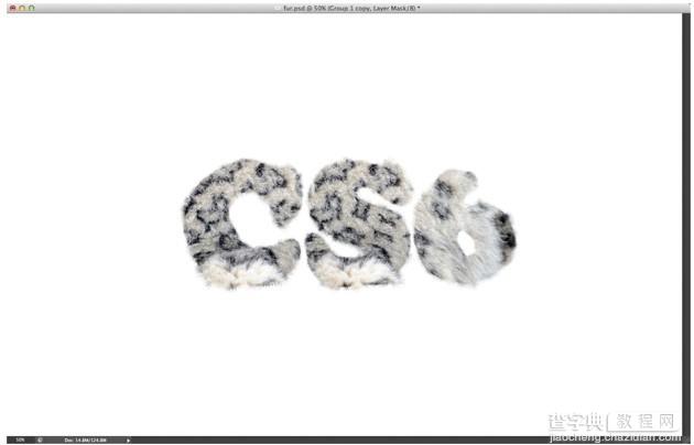 PhotoShop(PS)设计打造出非常酷的毛茸茸字体效果实例教程11