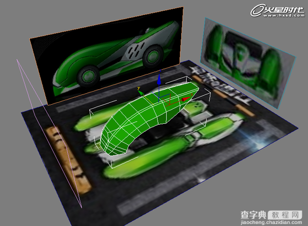 3DSMAX打造漂亮可爱的绿色卡丁车14