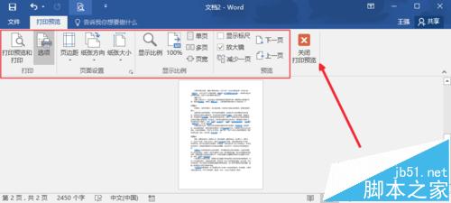 word2016怎么打印? Word2016打印预览的设置方法5