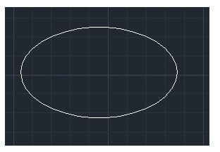CAD怎么使用命令绘制椭圆形?1