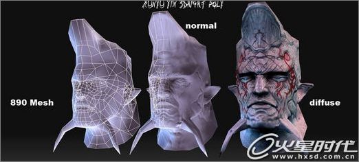 3Dmax photoshop、zbrush制作魔法武器战士9