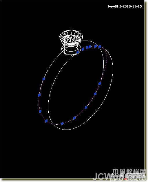 教你用AutoCAD绘制璀璨的钻石戒指71