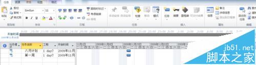 project怎么制作一个工作计划表?2