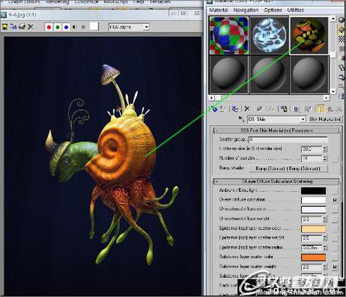 3DsMAX教程:打造逼真的海底光影效果和深海动物19