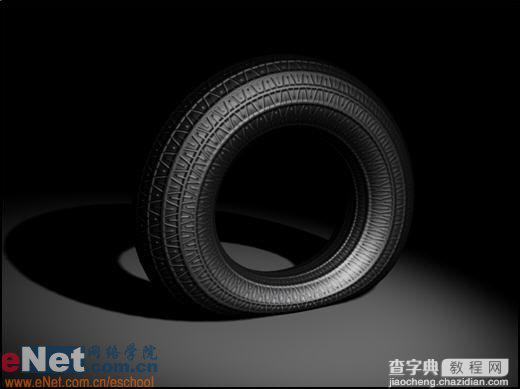 3dmax9.0教程：打造撒气的立体轮胎1