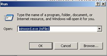 运行Word软件时自动打开上次使用后关闭的DOC文档的方法1