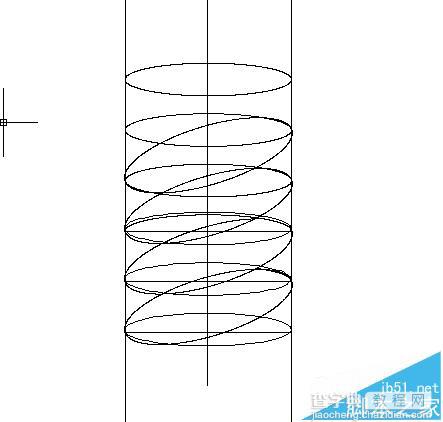 CAD怎么绘制一个螺旋上升的图形?6