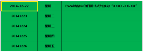 excel表格中日期格式转换为XXXX-XX-XX的样式5