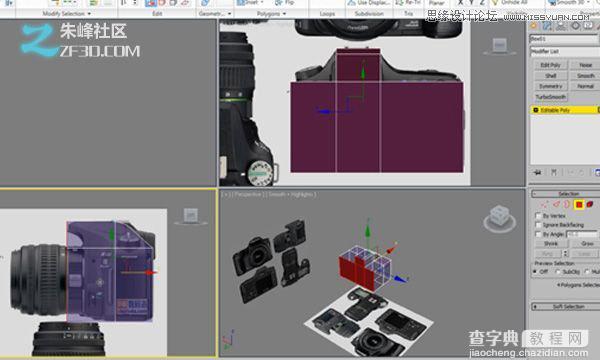 3dsmax制作数码单反照相机建模教程9