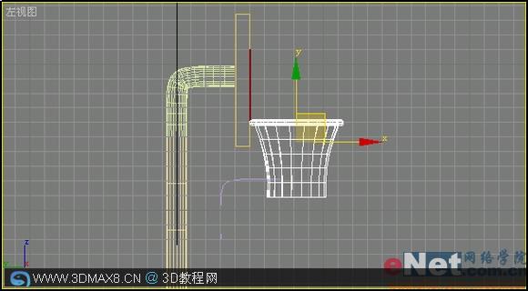 3DMAX制作篮球场建模教程14
