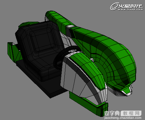 3DSMAX打造漂亮可爱的绿色卡丁车33