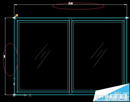 CAD怎么使用拉伸的块绘制窗户?6