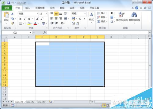 Excel2010表格填充颜色后看不到网线格该怎么办?3