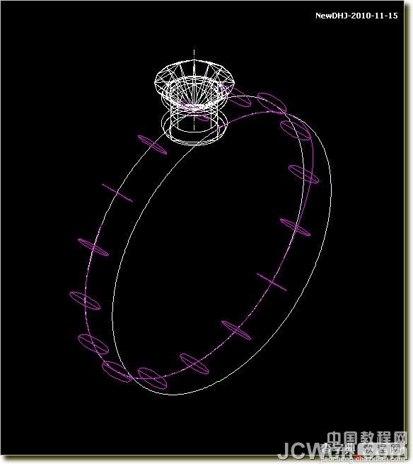 教你用AutoCAD绘制璀璨的钻石戒指73