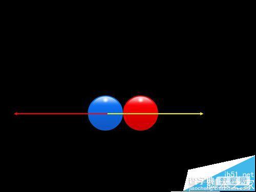 PPT怎么制作模拟两个小球弹性碰撞实验?15