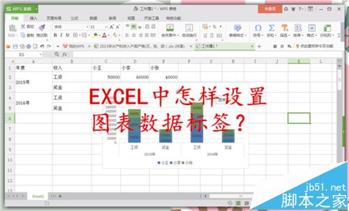 EXCEL图表数据怎么设置标签?1