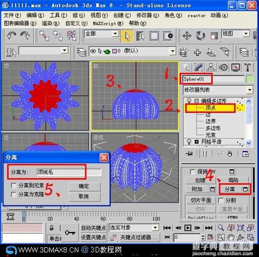 用毛发修改器制作金琥球教程22