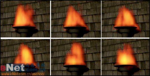 3dmax教程：Fire Effect模拟火焰的燃烧效果11