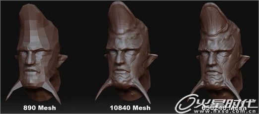 3Dmax photoshop、zbrush制作魔法武器战士4