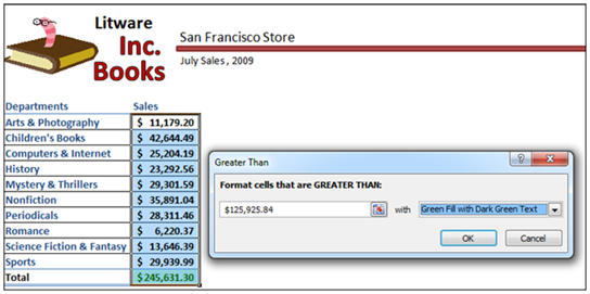 Excel 2010 中条件格式新增功能图文介绍1