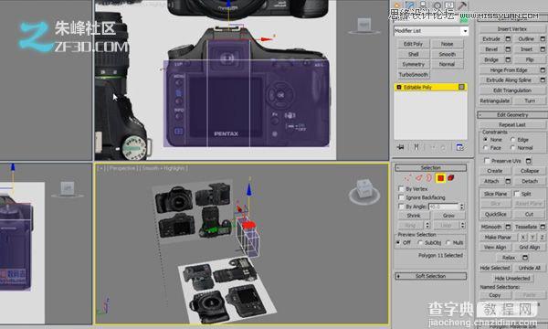 3dsmax制作数码单反照相机建模教程8