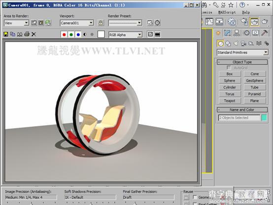 3dmax 2011 使用Autodesk材质设置3