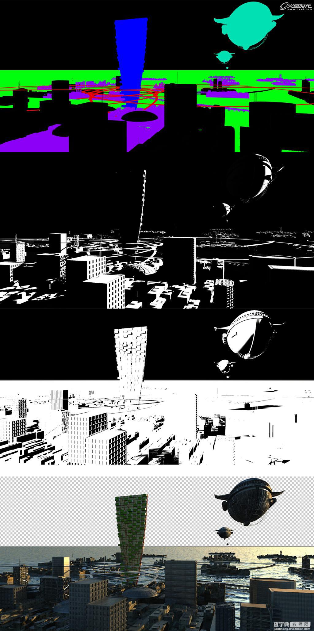 3DSMAX制作超酷的未来概念城市模型教程24