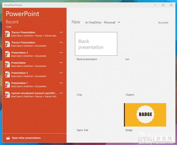 最新office触控版Excel、word和PowerPoint画廊怎么用？30