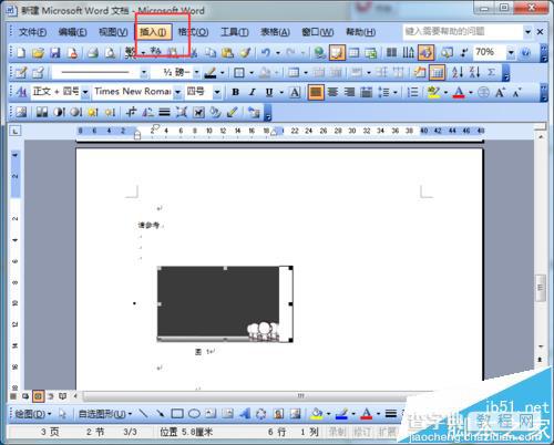 word2003交叉引用功能怎么用于图注?2