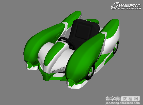 3DSMAX打造漂亮可爱的绿色卡丁车38