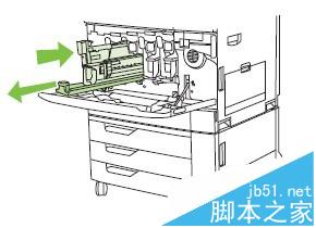 HP CM6030/6040打印机怎么更换碳粉盒成像鼓?9