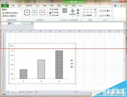 Excel柱形图中怎么添加条纹或斜线？8