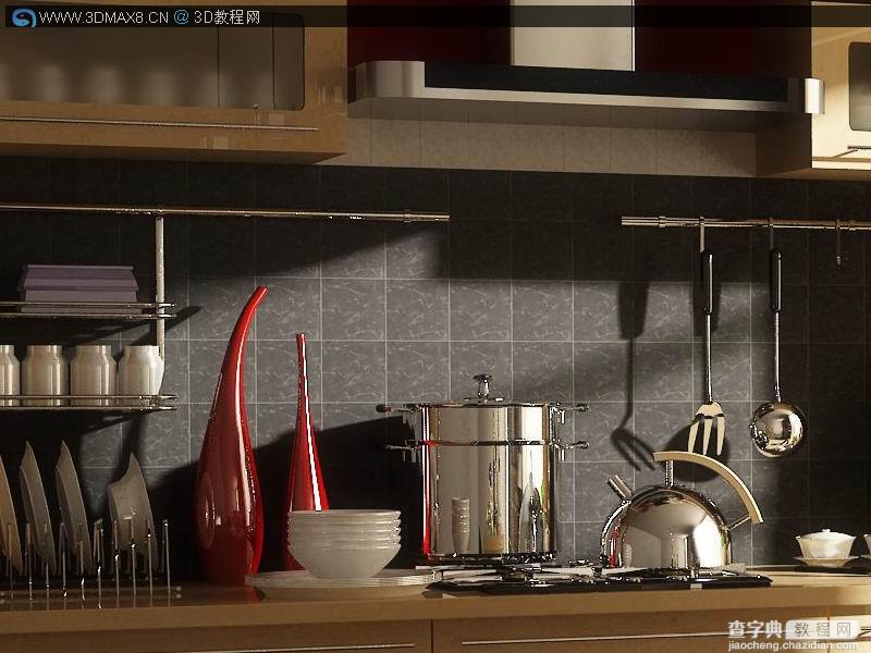 VR厨房渲染教程,带模型和贴图7