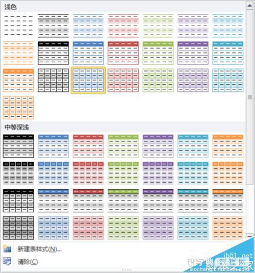 Excel2010中怎么直接套用已有的表格格式?1