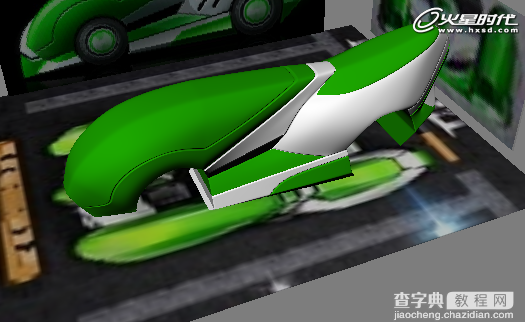 3DSMAX打造漂亮可爱的绿色卡丁车23