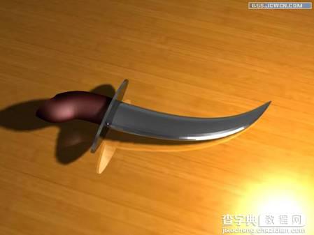 3DsMAX教程:造型设计匕首17
