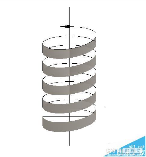 CAD怎么绘制一个螺旋上升的图形?1