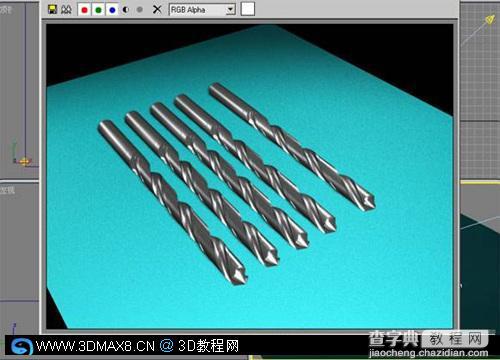 3DMax制作金属质感麻花钻头教程2