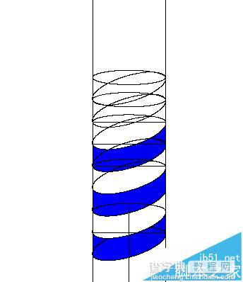 CAD怎么绘制一个螺旋上升的图形?11