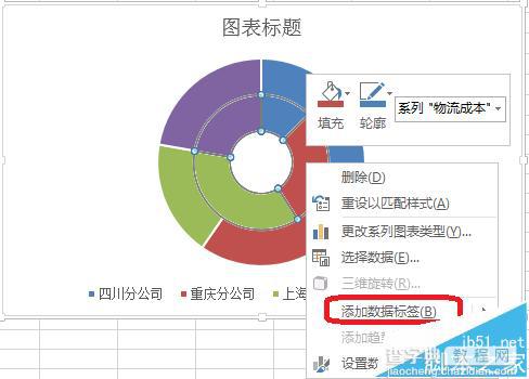 excel多层圆环图制作数据图的教程5