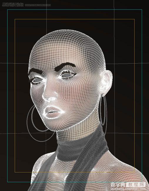 3D MAX建模教程：女性角色模型详细图文解析21