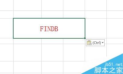 在Excel中用Findb函数区分大小写查看字节位置方法图解1
