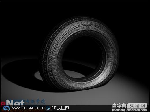 3DsMax9.0制作撒气质感轮胎3DMAX教程1