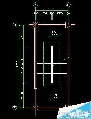CAD怎么绘制室内楼梯的平面图?3