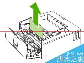 HP5200打印机顶盖内卡纸报错13.20.00的解决办法2