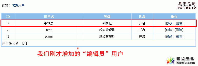帝国Cms 分配栏目管理权限的设置教程4