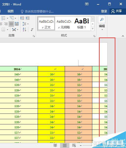 Excel中的数据表复制到word中出现越界超出版心怎么解决?1