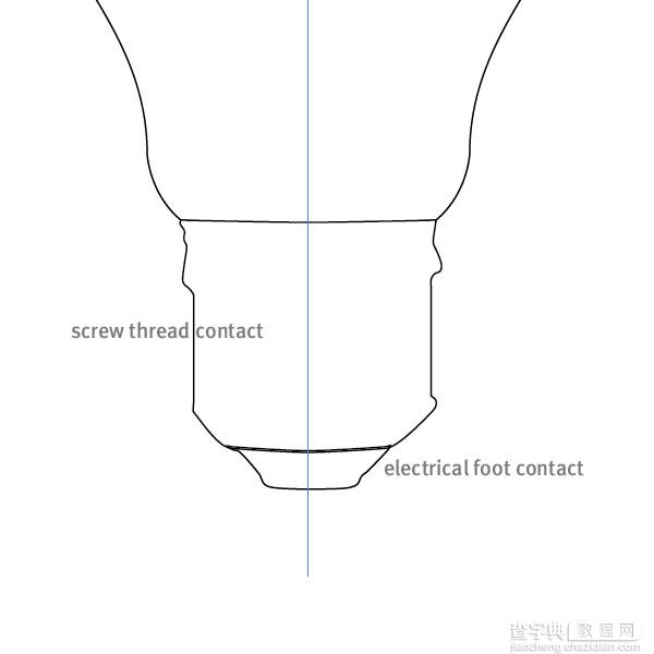 Illustrator鼠绘有钨丝的矢量白炽灯泡5