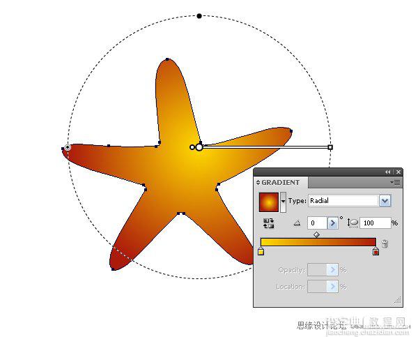 Illustrator鼠绘教程：绘制真实立体的海星9