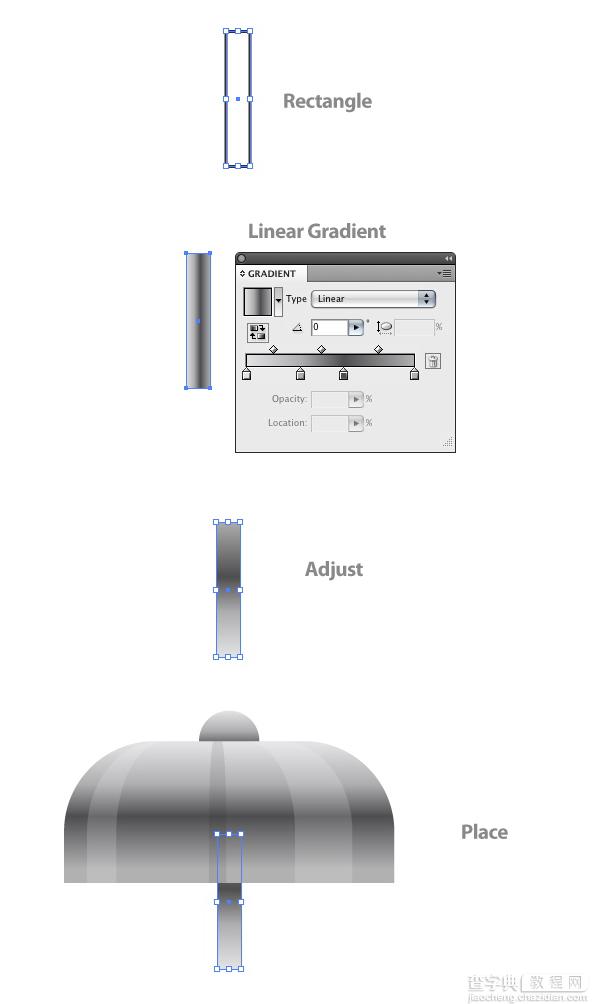 AI制作漂亮的高光闹铃图标教程32